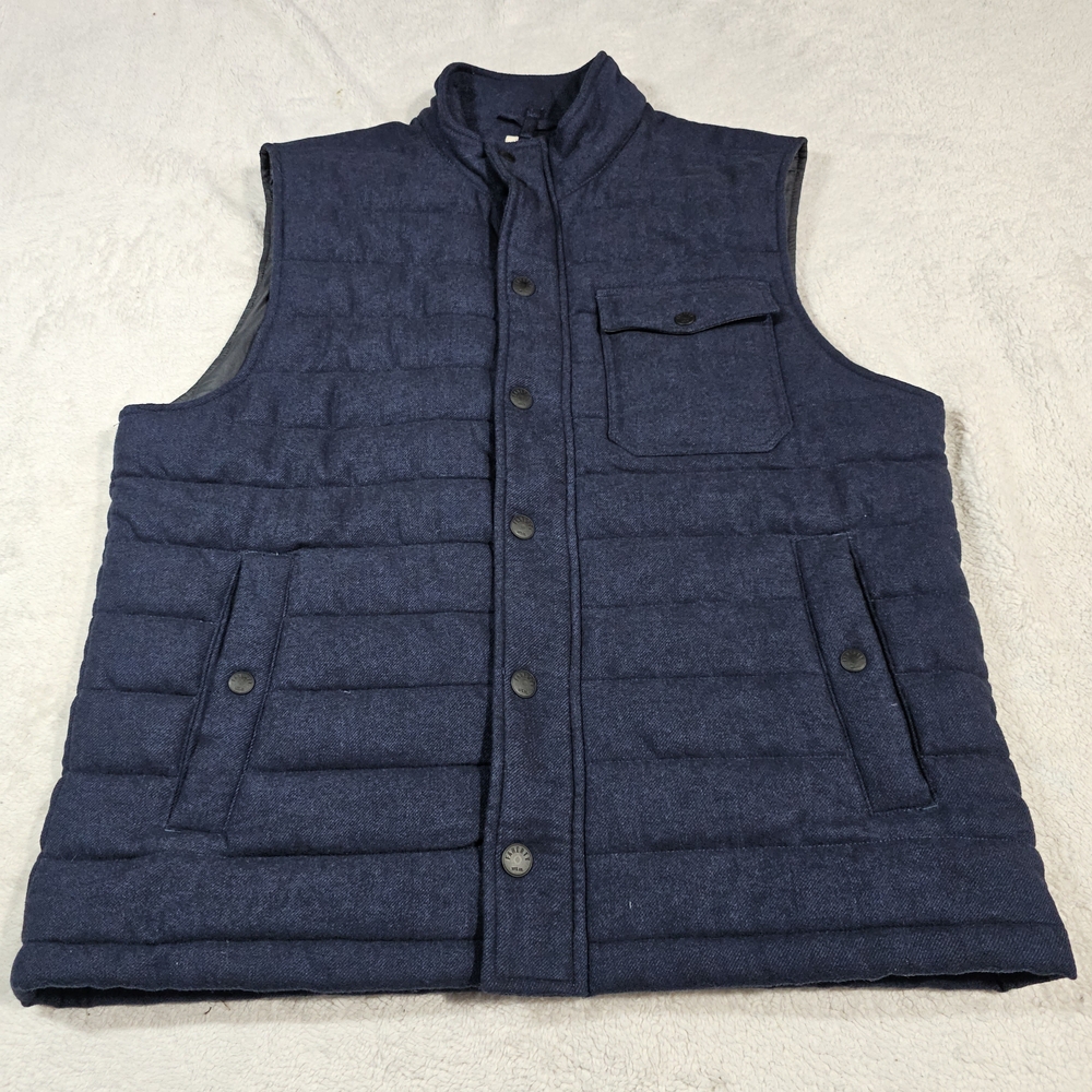 Faherty Teton Valley Vest In Navy Heather  ModeSens - Picture 4 of 11
